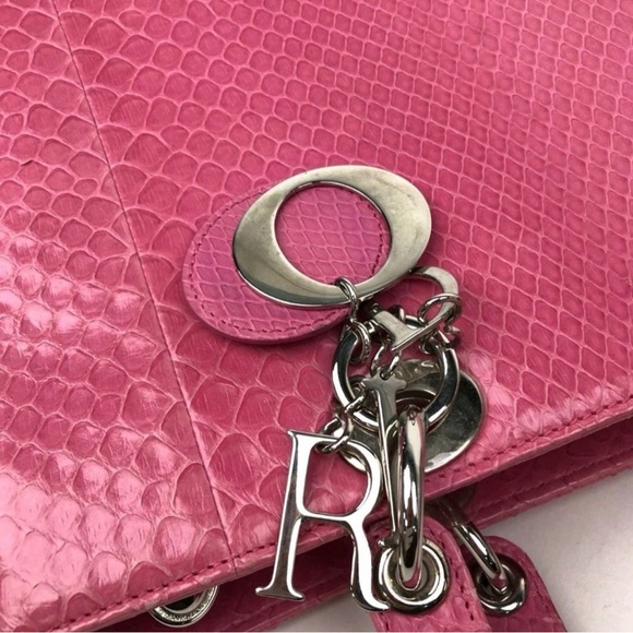 Dior Large Lady Dior Python 2Way Bag - Picture 14 of 16